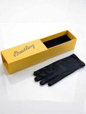 Authentic BREITLING Watch Polishing Handling Black Glove Small